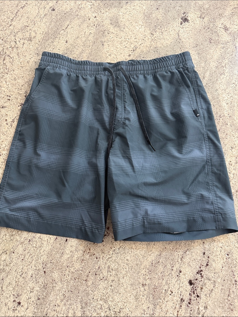 Quiksilver Men's Plaid Swim Trunks